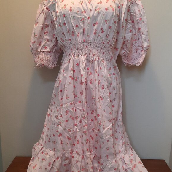 Dondolo Cottagecore Rose Maxi Dress XL - Picture 2 of 12